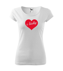 Fenomeno Dámské tričko Z lásky Velikost: XS, Barva trička: Černé