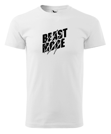 Fenomeno Pánské tričko - Beast mode - bílé Velikost: S