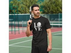 Fenomeno Pánské tričko - Love(tenis) - černé Velikost: 3XL