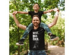 Fenomeno Pánské tričko Best dad ever - černé Velikost: M