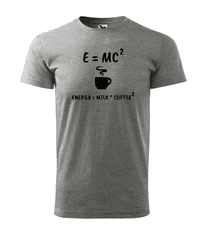 Fenomeno Pánské tričko E=mc2 - šedé Velikost: 3XL