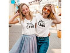 Fenomeno Dámské tričko girl gang - bílé Velikost: L
