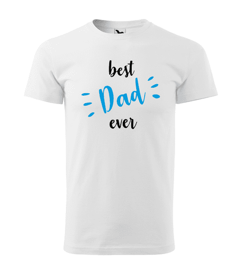 Fenomeno Pánské tričko Best dad - bílé Velikost: S