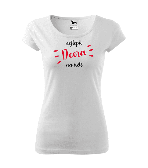 Fenomeno Dámské tričko Nejlepší dcera - bílé Velikost: XS