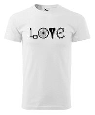 Fenomeno Pánské tričko - Love(kolo) - bílé Velikost: S