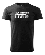 Fenomeno Pánské tričko - I level up - černé Velikost: 2XL