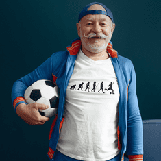 Fenomeno Pánské tričko - Evoluce fotbalisty - bílé Velikost: S