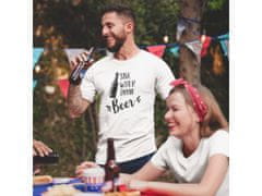 Fenomeno Pánské tričko Save water drink beer - bílé Velikost: XL