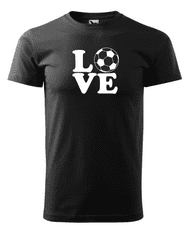 Fenomeno Pánské tričko - Love(fotbal) - černé Velikost: M