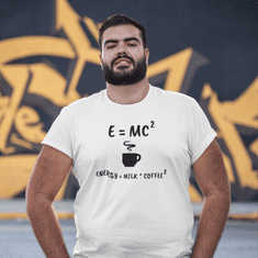 Fenomeno Pánské tričko E=mc2 - bílé Velikost: 2XL