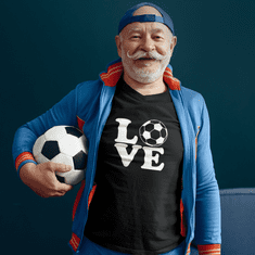 Fenomeno Pánské tričko - Love(fotbal) - černé Velikost: M