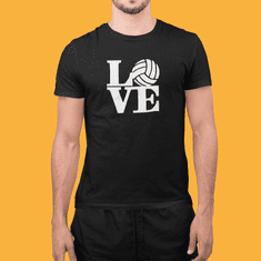 Fenomeno Pánské tričko - Love(volejbal) - černé Velikost: 2XL