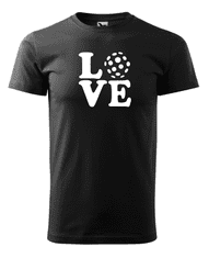 Fenomeno Pánské tričko - Love(florbal) - černé Velikost: L