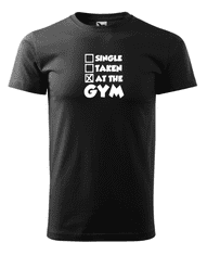 Fenomeno Pánské tričko - At the gym - černé Velikost: S