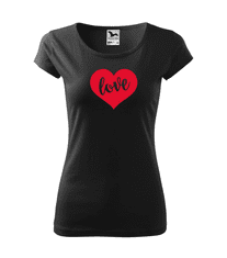 Fenomeno Dámské tričko Love Velikost: M, Barva trička: Bílé