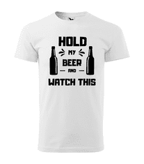 Fenomeno Pánské tričko Hold my beer - bílé Velikost: L
