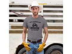 Fenomeno Pánské tričko Být zemědělcem není práce - šedé Velikost: XL