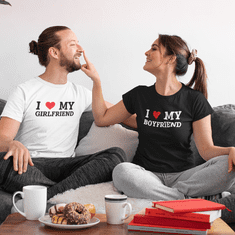 Fenomeno Set triček I love my Girlfriend/Boyfriend Velikost dámské: 2XL, Velikost pánské: XL, Barva trička: Obě černé
