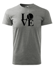 Fenomeno Pánské tričko - Love(tenis) - šedé Velikost: S