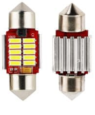 SEFIS LED žárovka sufit 28mm 12V C5W 10SMD CANBUS bílá