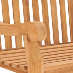 Greatstore Zahradní lavice s poduškou 120 cm masivní teak