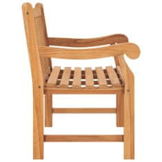 Greatstore Zahradní lavice s poduškou 120 cm masivní teak