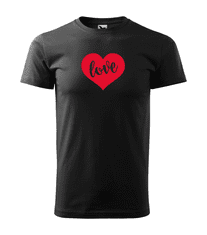Fenomeno Pánské tričko Love Velikost: L, Barva trička: Černé