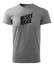 Fenomeno Pánské tričko - Beast mode - šedé Velikost: S