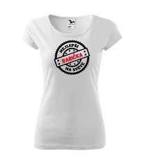 Fenomeno Dámské tričko Nejlepší babička na světě - bílé Velikost: 3XL