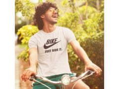 Fenomeno Pánské tričko - Bike just ride it - bílé Velikost: L