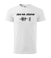 Fenomeno Pánské tričko Jdu na jedno - bílé Velikost: XL