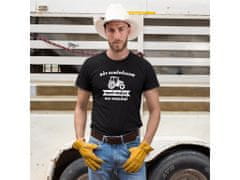 Fenomeno Pánské tričko Být zemědělcem není práce - černé Velikost: XL