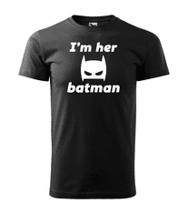 Fenomeno Pánské tričko I’m her Batman Velikost: 2XL, Barva trička: Černé