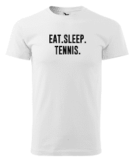 Fenomeno Pánské tričko - Eat sleep tennis - bílé Velikost: S
