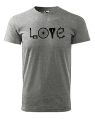 Fenomeno Pánské tričko - Love(kolo) - šedé Velikost: S