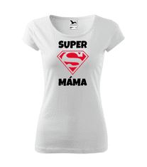 Fenomeno Dámské tričko Supermáma - bílé Velikost: XS