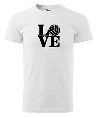 Fenomeno Pánské tričko - Love(volejbal) - bílé Velikost: S