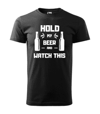 Fenomeno Pánské tričko Hold my beer - černé Velikost: L