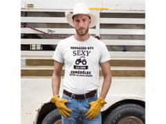 Fenomeno Pánské tričko Nesnáším být sexy zemědělec - bílé Velikost: L