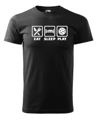Fenomeno Pánské tričko - Eat sleep florbal - černé Velikost: M