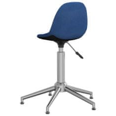 Greatstore Otočná kancelářská židle modrá textil