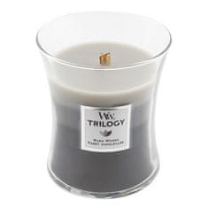 Woodwick Svíčka Trilogy , Hřejivé dřevo, 275 g