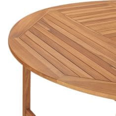 Greatstore Zahradní stůl 150 x 76 cm masivní teakové dřevo