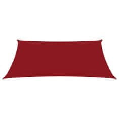 Greatstore Stínící plachta oxfordská látka obdélníková 3,5 x 5 m červená