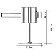 Greatstore Hřiště se skluzavkou a žebříky 237 x 168 x 218 cm dřevo