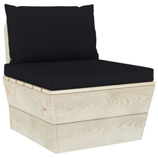 Vidaxl VidaXL Pallet Cushions 2 ks Black Oxford Fabric