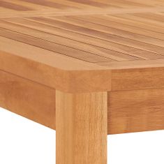 Greatstore Zahradní jídelní stůl 120 x 120 x 77 cm masivní teakové dřevo