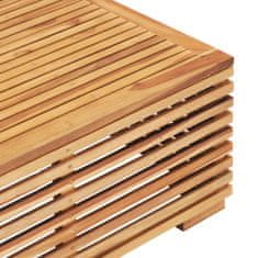 Greatstore Zahradní stůl 69,5 x 69,5 x 31 cm masivní teakové dřevo