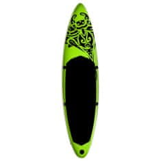 Vidaxl Nafukovací SUP paddleboard 305 x 76 x 15 cm zelený