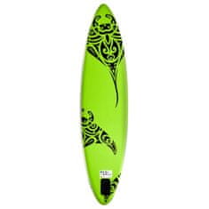 Vidaxl Nafukovací SUP paddleboard 305 x 76 x 15 cm zelený